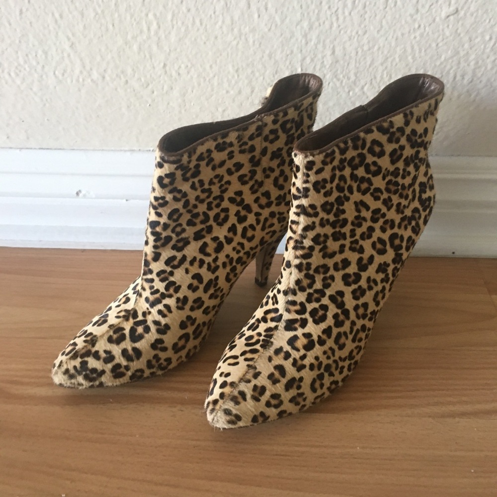 Jeffrey Campbell Frankie Pony Hair Cheetah Booties - Picture 4 of 8